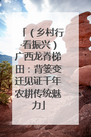 （乡村行·看振兴）广西龙脊梯田：背篓变迁见证千年农耕传统魅力