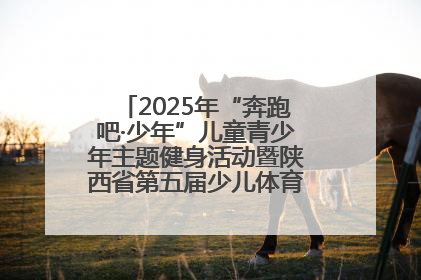 2025年“奔跑吧·少年”儿童青少年主题健身活动暨陕西省第五届少儿体育嘉年华活动启动