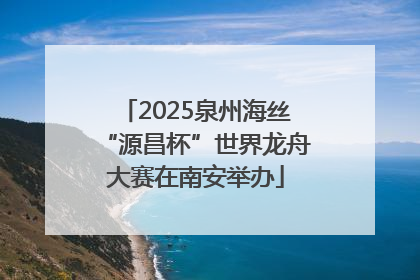 2025泉州海丝“源昌杯”世界龙舟大赛在南安举办