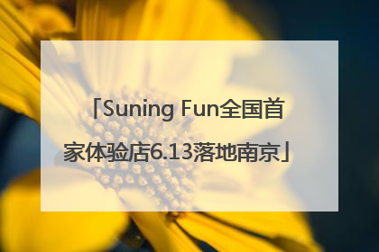 Suning Fun全国首家体验店6.13落地南京